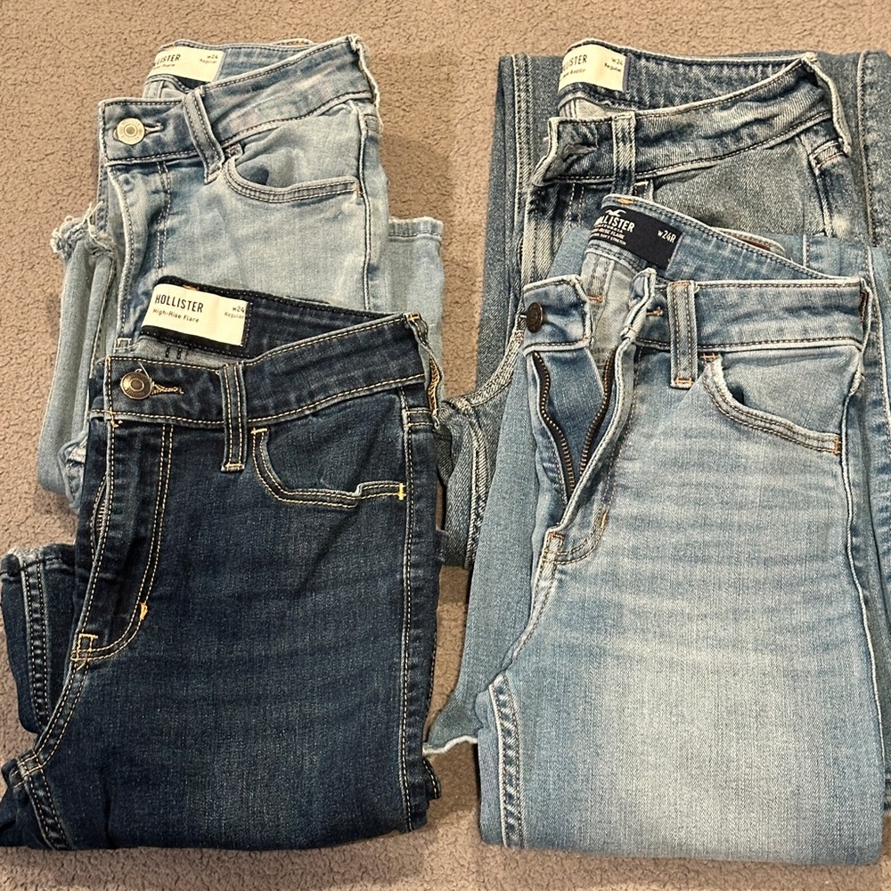 Women’s Hollister Jean Bundle size 24 REGULAR